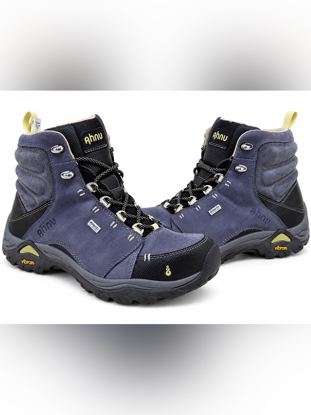 Ahnu by Teva Women’s Navy Blue Waterproof Hiking Boots with Black Trim